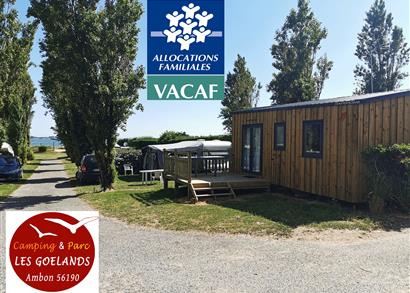 Séjour en vacance avec l'aide Vacaf dans le Morbihan - Camping Les Goélands à Ambon
