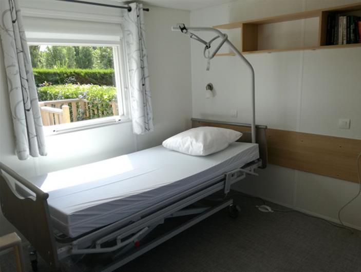 Mobil home en location avec possibilité de mettre un lit médicalisé - 