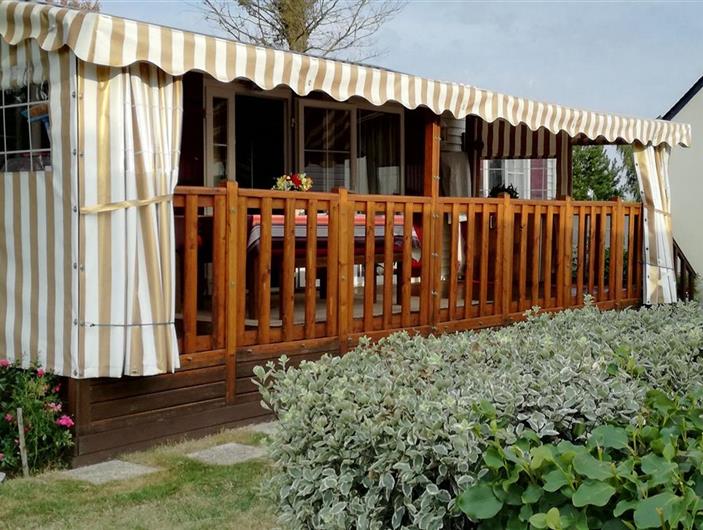 Mobil-home côté Parc des Goélands - au calme pour 6 personnes 3 chambres. A Ambon plage