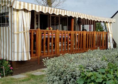 Mobil-home côté Parc des Goélands - au calme pour 6 personnes 3 chambres. A Ambon plage