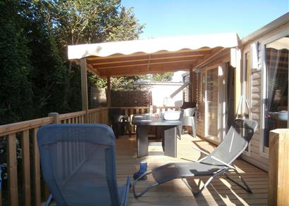 Mobil-home 3 chambres 4/6 personnes à Bétahon-Plages. Camping Les Goélands