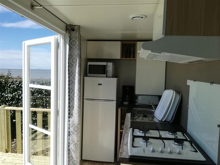 Morbihan - Camping bord de mer - location mobil home 6 pers - Camping les Goélands Ambon - Plages