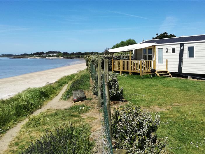 Locatif avec vue imprenable du mobil home - Camping les Goélands à Ambon