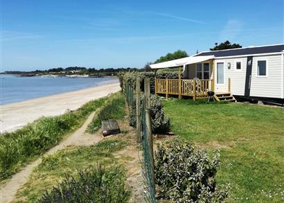 Locatif avec vue imprenable du mobil home - Camping les Goélands à Ambon