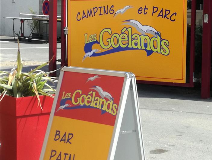 Entrée du camping PARC Les Goélands pour la reception des réservations