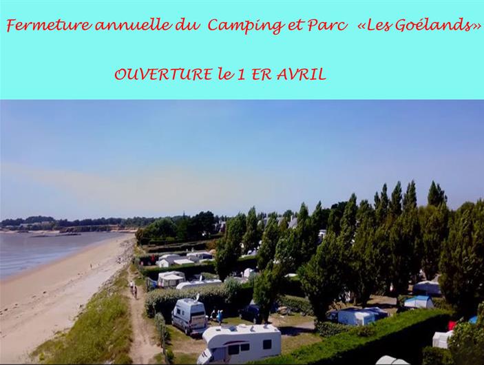 Ouverture du Camping Les Goélands le 1er Avril 