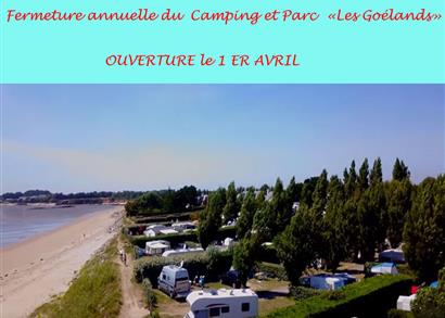 Ouverture du Camping Les Goélands le 1er Avril 
