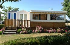 A louer mobil home 2 chambres avec belle vue- Camping Parc Les Goélands à Ambon