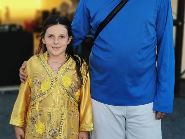 Le stroumph et sa princesse au camping et Parc Les Goélands à Ambon