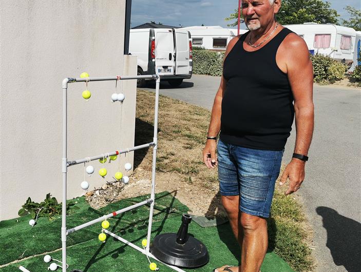 Animation jeux Ladder Golf - Camping Les Goélands à Ambon