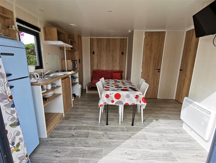 Location mobil & bungalow pour 2 ou 4 pers - camping les goélands à ambon-plage - Bretagne Sud Morbihan