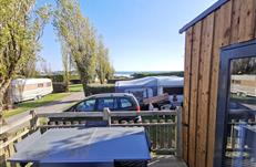 Vue mer de la terrasse du locatif bébreizh - camping Les Goélands à Ambon