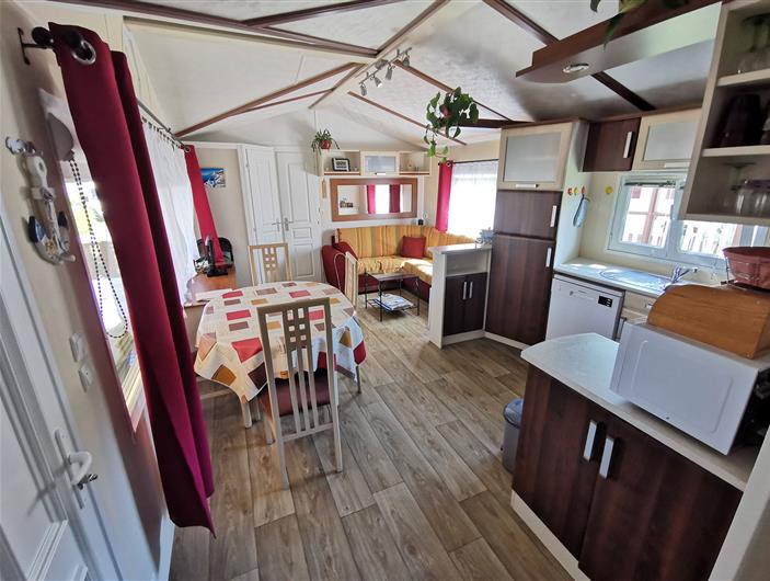 Séjour en mobil-home N°2 côté Parc les Goélands- 3 ch pour 4 - 6 pers - Camping 3 étoiles