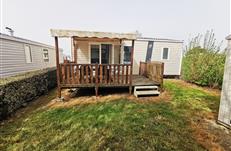 Emplacement location en mobil home pour 4/6 pers en bord de mer - Morbihan camping Parc Goélands AMBON