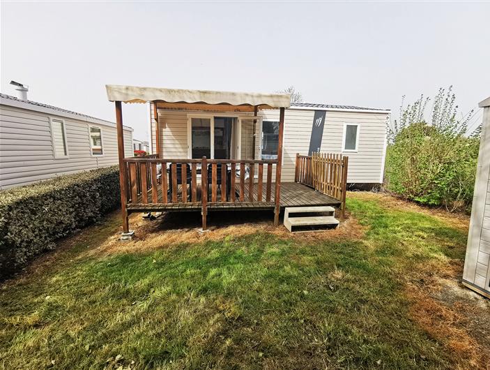 Emplacement location en mobil home pour 4/6 pers en bord de mer - Morbihan camping Parc Goélands AMBON