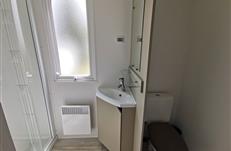 Salle d'eau privative de la suite parental - vacance en mobilhome 3 ch - camping les goélands
