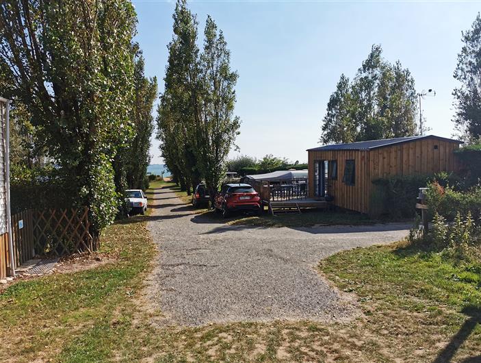 Emplacement du camping front de mer - location mobil home 4/6 Pers - Plage de Bétahon
