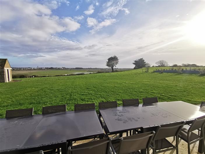 Terrasse du gîte Grand-Breizh