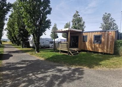 Mobil & bungalow au camping les goelands à ambon-plage - Morbihan - Accès directe à la plage de Bétahon