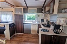 Cuisine équipée du locatif - camping Parc les goélands
