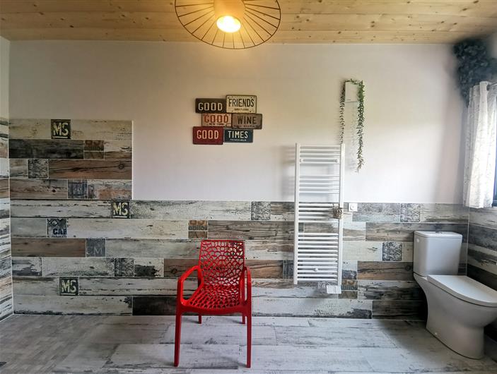 Gîte adapté aux personnes handicapées - douche PMR