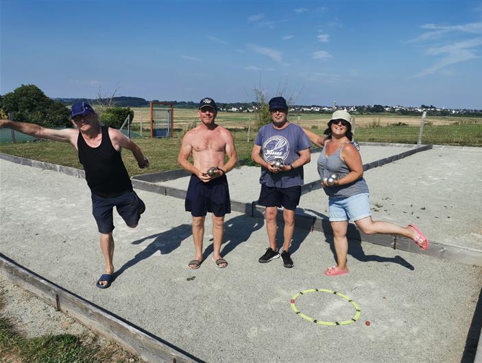Terrain de pétanque au Camping Parc Les Goélands