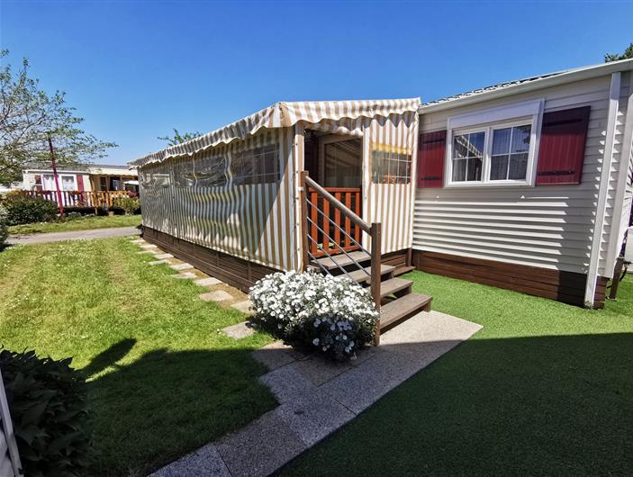 Mobil-home côté Parc des Goelands - au calme pour 6 personnes 3 chambres - camping acceptant les chèques vacances