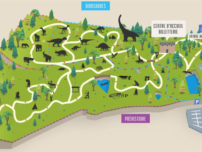 Le parc de la préhistoire - Voir des dinosores pas loin du camping Parc Les Goélands