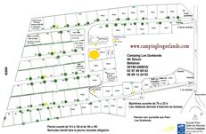 Plan du camping Les Goélands à Ambon