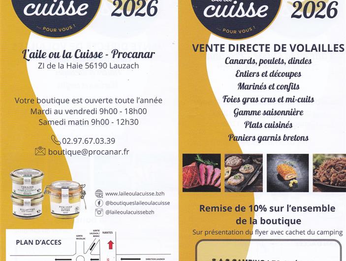 Venez chercher vos andouillettes de canards, ou découvrez une game de produits locaux avec une réduction